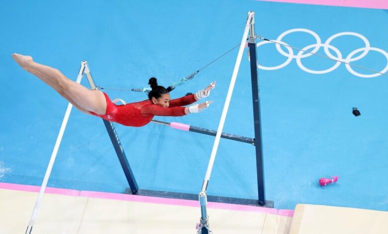 Suni Lee takes bronze on bars for third medal at Paris Olympics