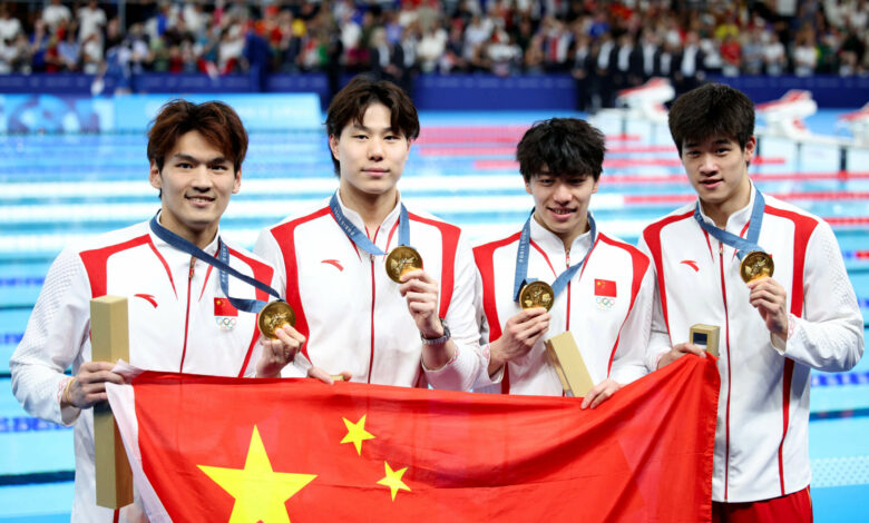 China breaks US men’s streak in Olympic medley relay