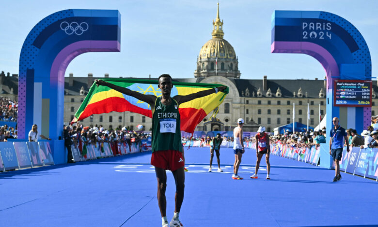 Tola wins Olympic marathon for Ethiopia