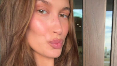 Hailey Bieber Gets Her Glow With a  Contour Stick That’s Also a Self-Tanner