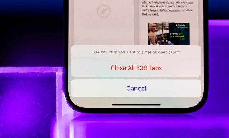 How to Close All Safari, Chrome, and Google Tabs on Your iPhone