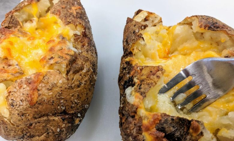 How to Make the Best Baked Potato of Your Life in 12 Minutes