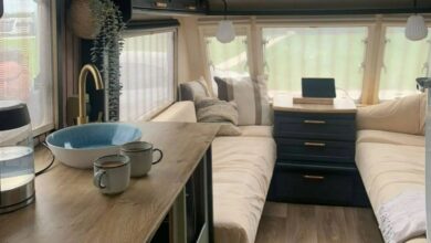 I bought a retro caravan via Facebook and transformed it with Temu & B&M bargains