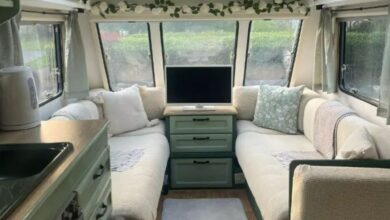 I bought an old caravan from Facebook and made it fancy using Temu bargains from £1.67