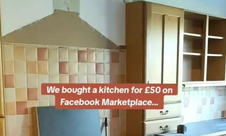 I bought my entire kitchen for £50 on Facebook – it looked stunning when I bought it for £29