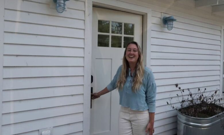 I converted my dusty, unused garage into a super glamorous 400 square foot tiny house