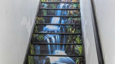 I gave my boring stairs a mega makeover thanks to a cheap purchase on Amazon