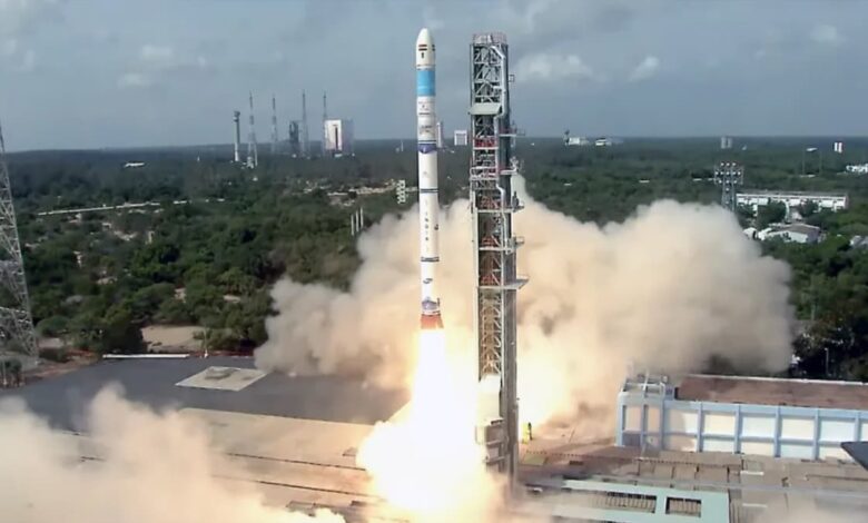 ISRO successfully launches EOS-08 spacecraft, marks third mission on SSLV