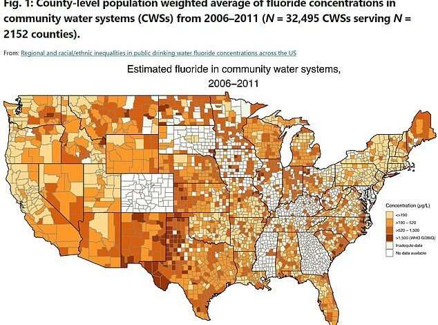 Jam-packed government report: High fluoride levels in water linked to low IQ in children – map shows which provinces are at risk