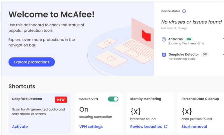 McAfee’s Deepfake Detector Keeps It Real for Lenovo AI PCs