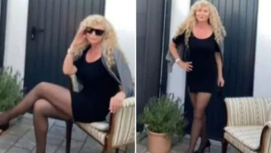 Sexy grandma, 66, hits back at trolls who say her mini skirts are inappropriate for her age