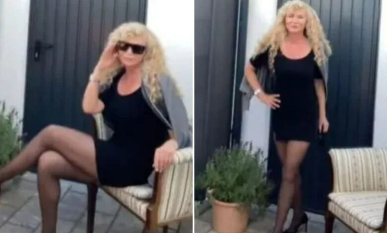 Sexy grandma, 66, hits back at trolls who say her mini skirts are inappropriate for her age