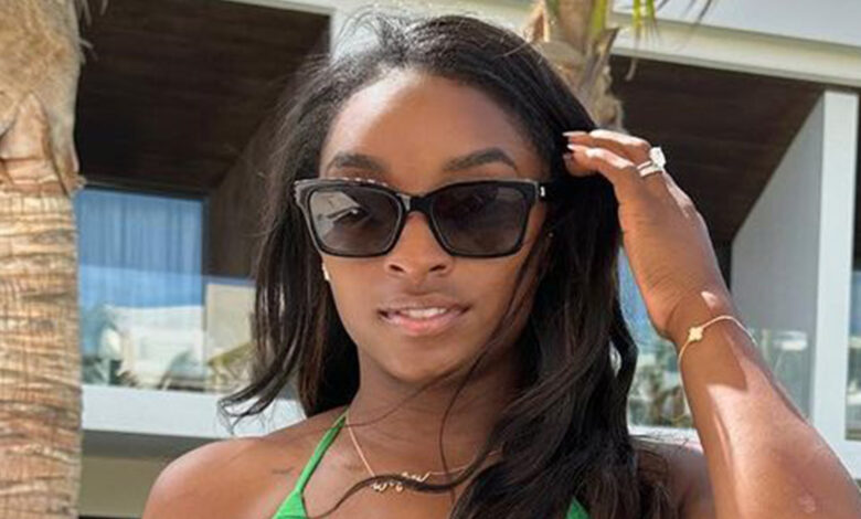 Simone Biles’ bikini top is on sale for  — plus 2 other swimsuits she’s worn