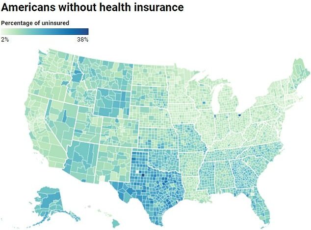 Thriving US State Has Largest Percentage of Americans Without Health Insurance — How Bad is It in YOUR Area?