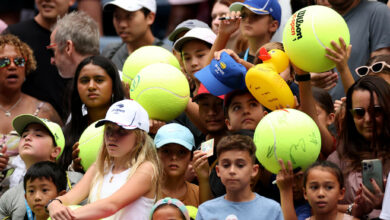 How the US Open’s jumbo tennis ball became a cute, furry yellow harbinger of doom