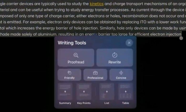 Watch Apple Intelligence’s Writing Tool Correct a Huge Document