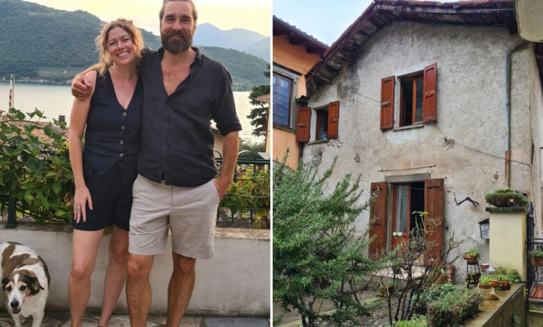 We bought a house in Italy for £19.5k – we are doing it up with stuff from a dump