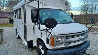 We bought a school bus and gave it a budget-friendly makeover to turn it into our tiny home