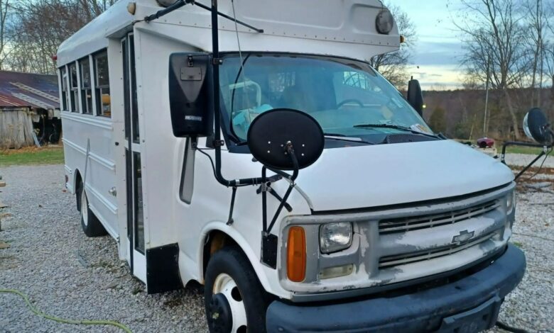 We bought a school bus and gave it a budget-friendly makeover to turn it into our tiny home