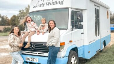 We gave up a one bedroom flat and two children to live permanently in a van… we saved £900