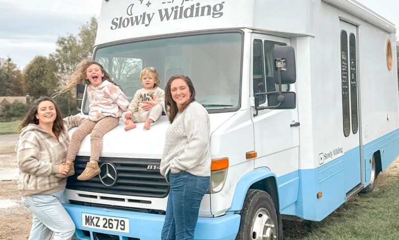 We gave up a one bedroom flat and two children to live permanently in a van… we saved £900