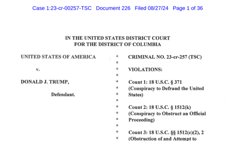 Read the revised indictment in the federal election subversion case