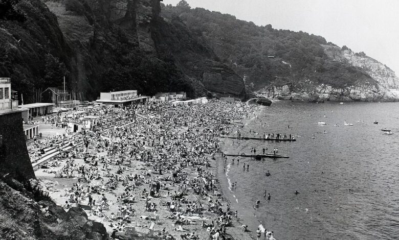 Then and now: Fascinating historical photos of Torquay show the Devon seaside town’s glory days as the ‘Queen of the English Riviera’ – and its present-day look