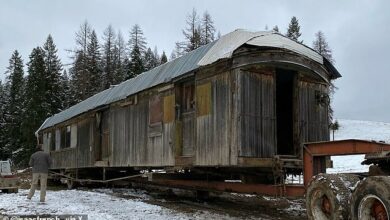 Idaho plumber transforms 120-year-old cat-infested train wreck — and makes a fortune doing it