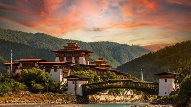 Blessed be Bhutan: SARA WHEELER is fascinated by the mountain kingdom, where the peace is disturbed only by chanting monks (and the occasional yak herder)