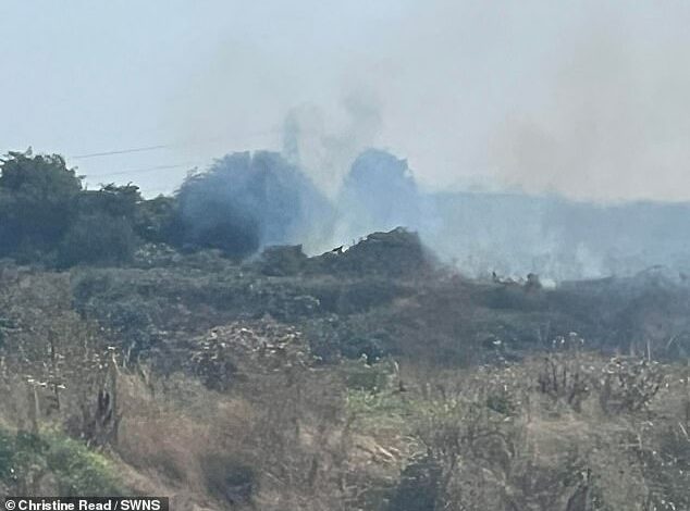 We live next to a former landfill and feel like prisoners in our own home: residents at ‘breaking point’ after fires left ash raining down on gardens and a ‘rancid’ smell spreading through their properties