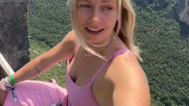 I was terrified of heights – now I’m an acrobatic highliner walking a rope strung between MOUNTAINS. This is how I dealt with my fear of death…