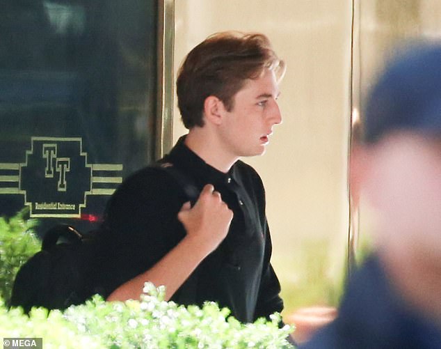 Barron Trump towers over Secret Service as Donald’s 6-foot-1 son begins classes at NYU and faces professors who called his father a ‘menace’