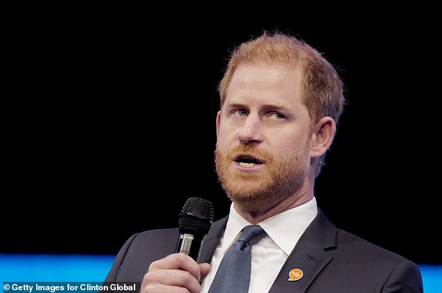 Prince Harry jokes about ‘getting into trouble’ as a kid and talks about his love for Archie and Lilibet in speech about the dangers of social media during solo trip to New York