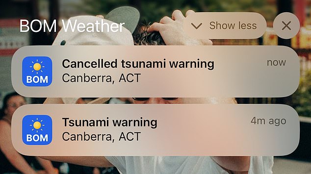 BoM app sends ‘tsunami warning’ – but it’s not what it seems