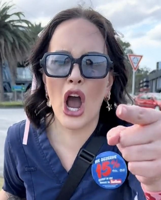 Nurse lashes out at ‘boomers’ who confronted her on Sydney street during protest