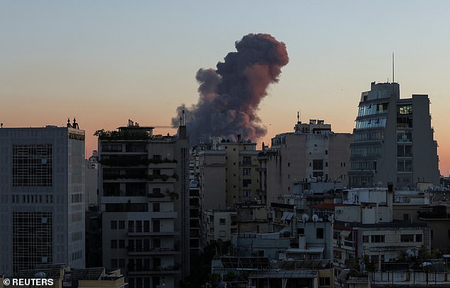 Multiple explosions rock Beirut as IDF ‘strikes Hezbollah’s underground HQ’ in Lebanese capital – after Netanyahu promised to keep striking Hezbollah