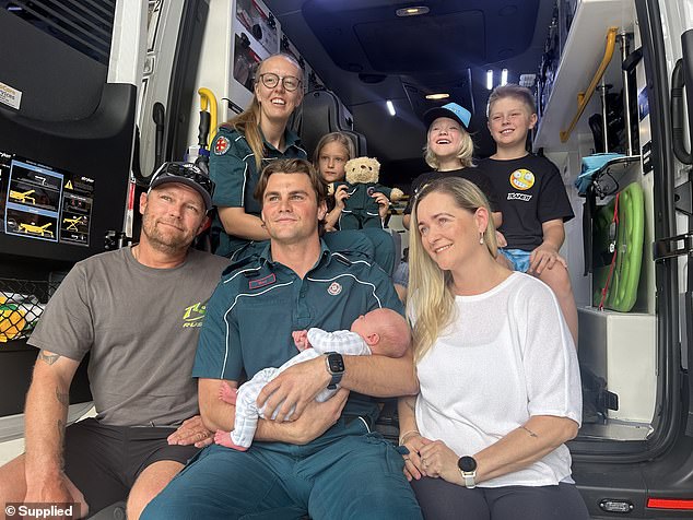 Mother and her newborn narrowly avoid death after terrifying home birth – as she shares heartfelt message to paramedics who saved her life