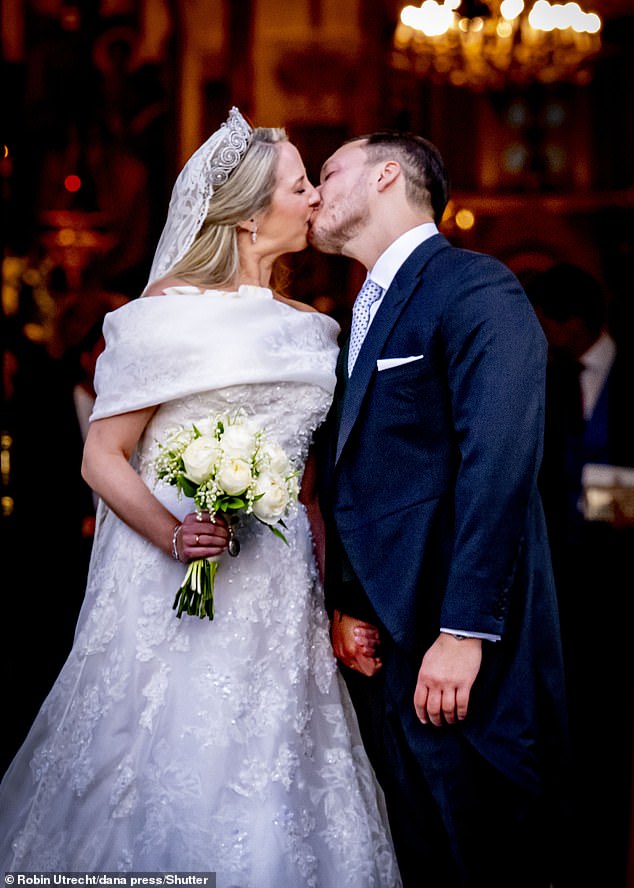 Sealed with a royal kiss! Princess Theodora of Greece FINALLY ties the knot with LA-based lawyer fiancé after two attempts and family tragedy