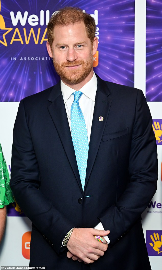 Prince Harry arrives at the WellChild awards ceremony: Duke returns to London for his latest visit without Meghan as Charles stays in Scotland