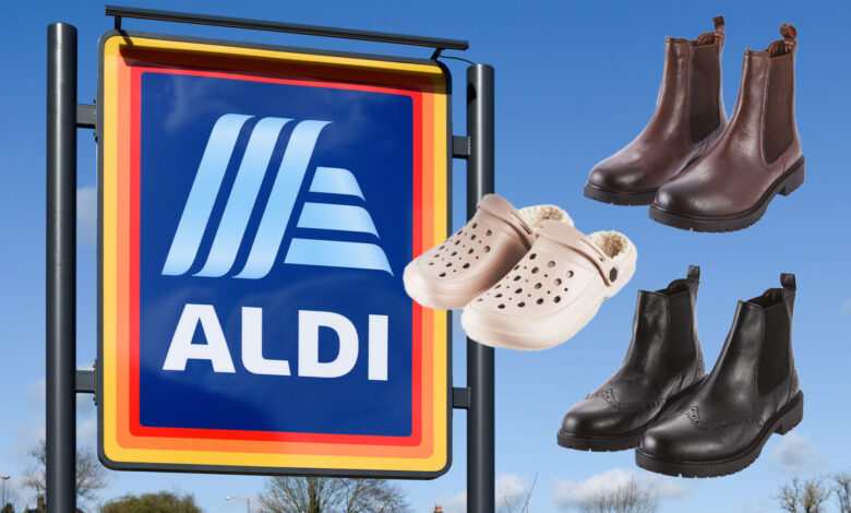 Customers rush to Aldi as centre aisle restocked with iconic shoe knock-offs