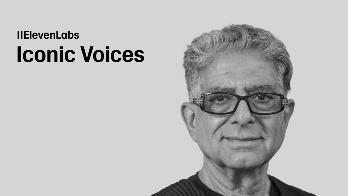 Deepak Chopra’s AI voice aims to ease your listening pleasure