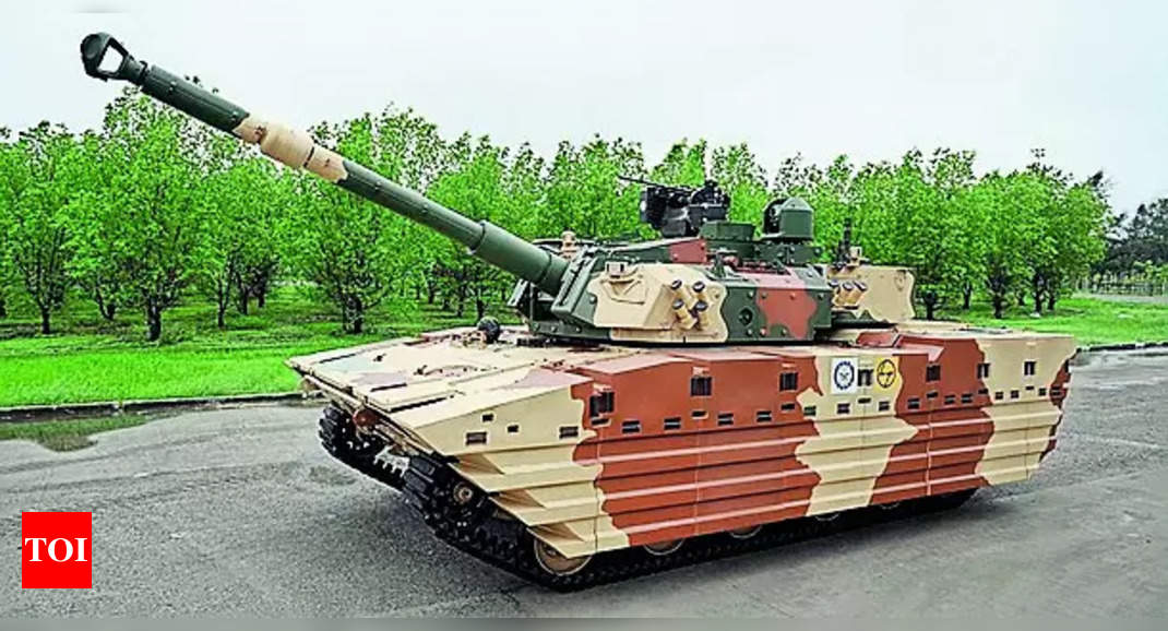 Desi light tank Zorawar passes desert test | India News – Times of India