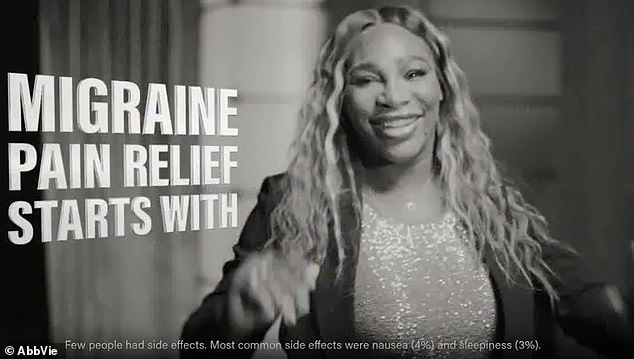 FDA warns that Serena Williams ad for migraine drug is misleading