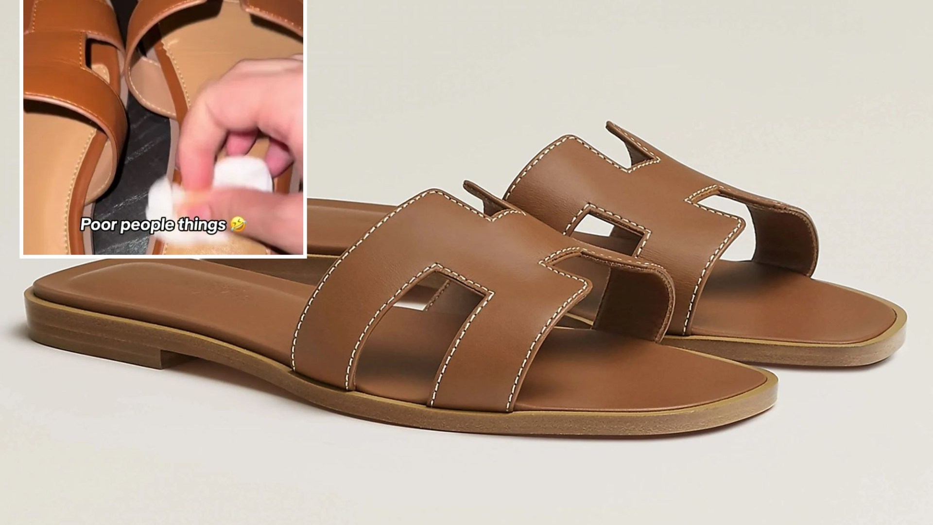 Fashion fanatic transforms her Shein sandals into flawless Hermes dupes on the cheap