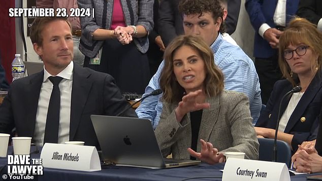 Fitness expert Jillian Michaels gets standing ovation in Congress for epic tirade on America’s chronic disease epidemic — calling it ‘an extinction event’