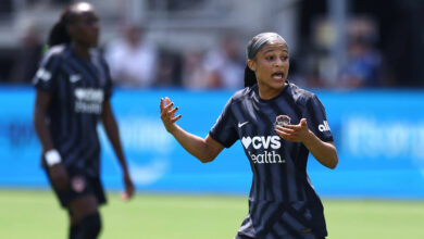 Washington Spirit rookie Croix Bethune suffers season-ending knee injury while throwing the Nats’ first pitch