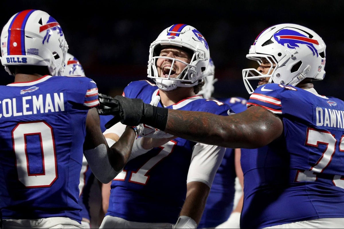 ‘He’s one of a kind’: Josh Allen scores another stunning goal in Bills’ upset win over Jaguars