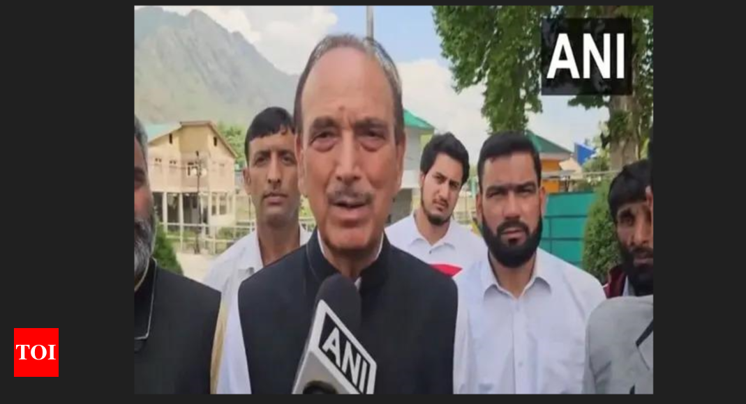 Ghulam Nabi Azad ‘welcomes’ interim bail granted to engineer Rashid | India News – Times of India