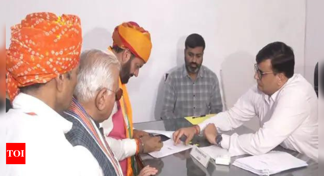 Haryana CM Nayab Singh Saini files nomination from Ladwa; says PM Modi will visit state on September 14 | India News – Times of India