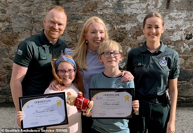 How two brave children, aged 11 and 9, saved their mother’s life after the 39-year-old suffered a heart attack at home